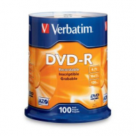 Verbatim 95102 DVD-R 4.7GB 100Pk