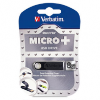 97766 Verbatim Micro+ USB Drive 8GB (Black)