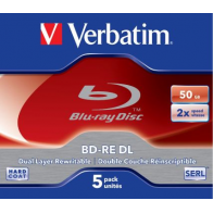 43760 Verbatim BD-RE DL 50GB 5PK 2X