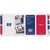 HP No 80 Printhead & Cleaner Cartridge Magenta