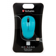 Verbatim 49044 Nano Wireless Optical Mouse - Pink