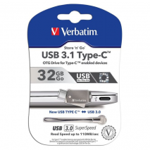 Verbatim 65744 Store'n'Go USB C Drive 32GB