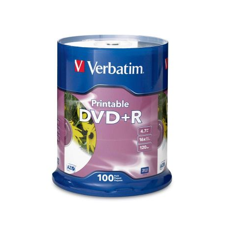 95145 DVD 4.7GB 100Pk White InkJet 16x