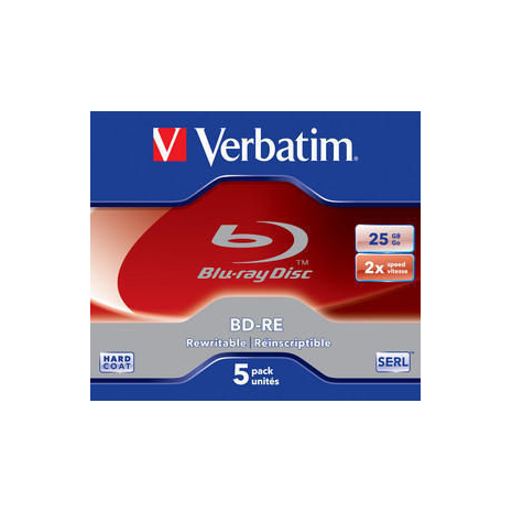 Verbatim 43615 rewitable BD-RE 25GB 5PK