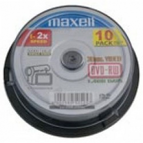 Maxell - 8cm Camcorder DVD-RW 60min 10pcs Spindle Pack