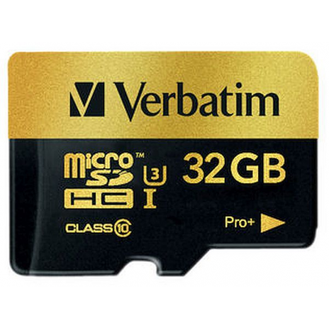 44033-2 Verbatim Pro+ Micro SDHC 32GB (UHS-I Class 10)