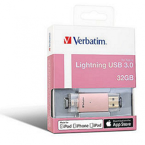 Verbatim 65080 Apple Lightning USB 3.0 Drive 32GB - Gold 65078
