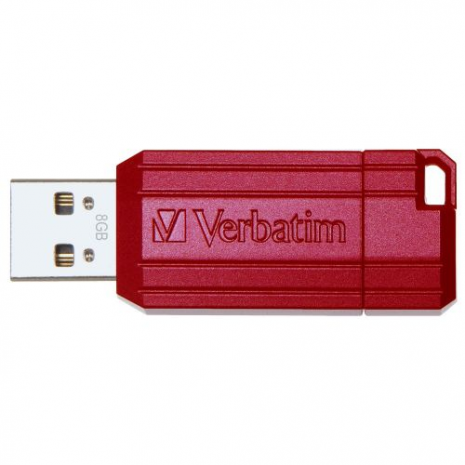 Verbatim 65295 Store'n'Go Pinstripe USB Drive 8GB (Red)